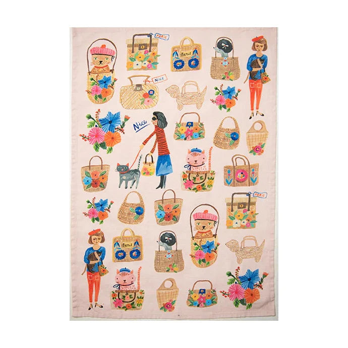 Oohlala Cats Tea Towel