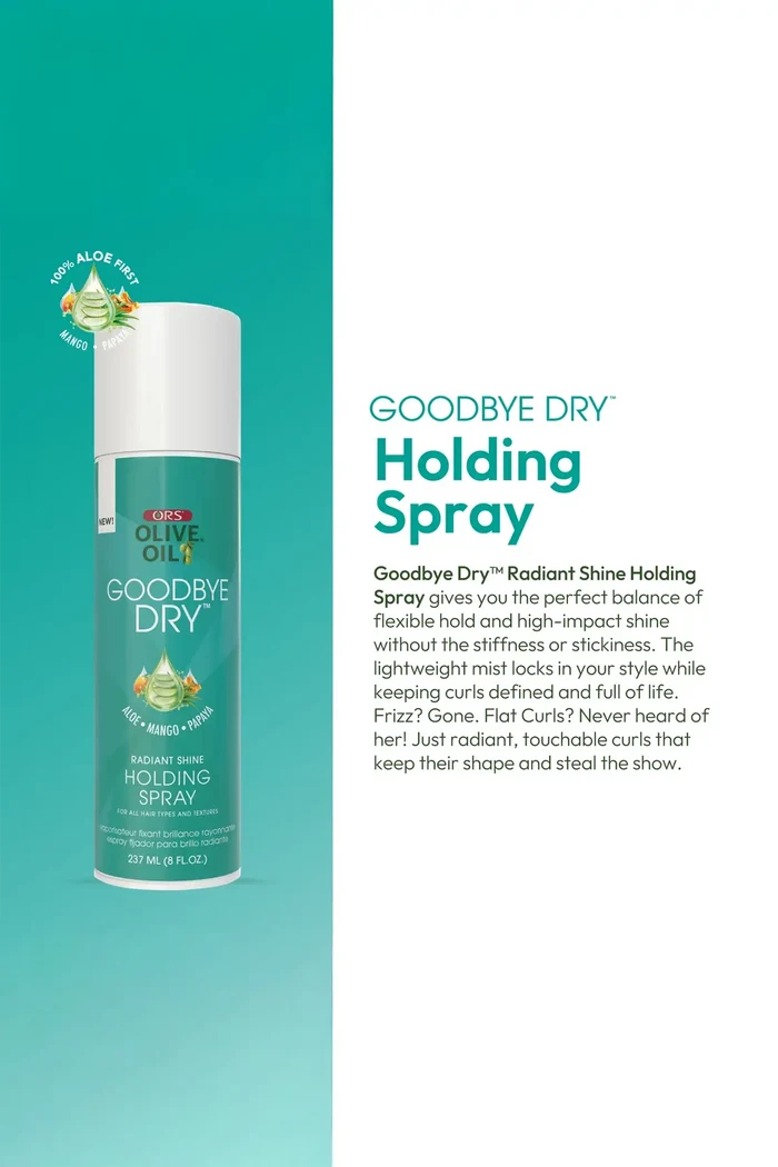 ORS OLIVE OIL GOODBYE DRY RADIANT SHINE HOLDING SPRAY 8oz ORS
