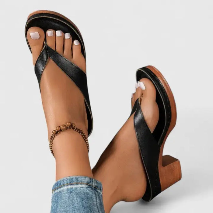 Elegant orthopedic women's closed-toe heels with a block heel and classic pump design by LondonLaneStore.