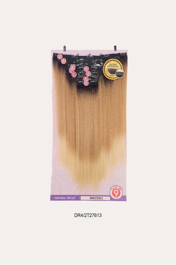 OUTRE  BIG BEAUTIFUL HAIR CLIP-IN  9PCS - NATURAL YAKI 18"