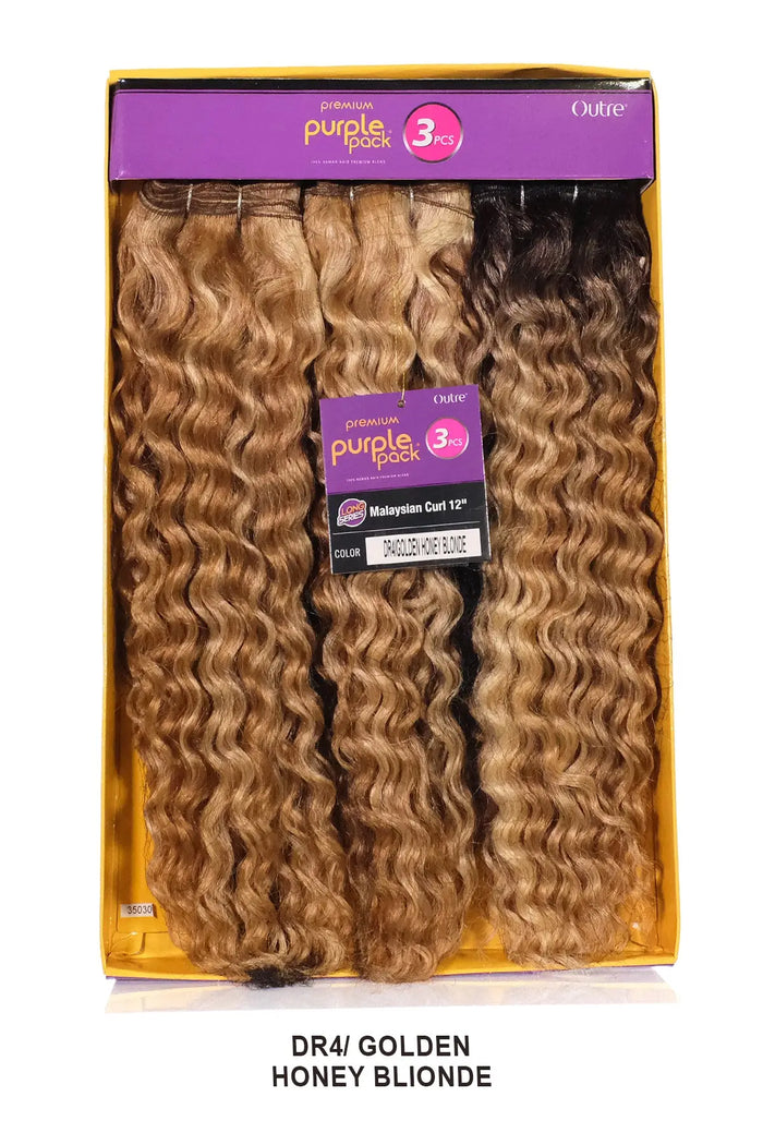 OUTRE PURPLE PACK 3PCS - MALAYSIAN CURL 12" OUTRE