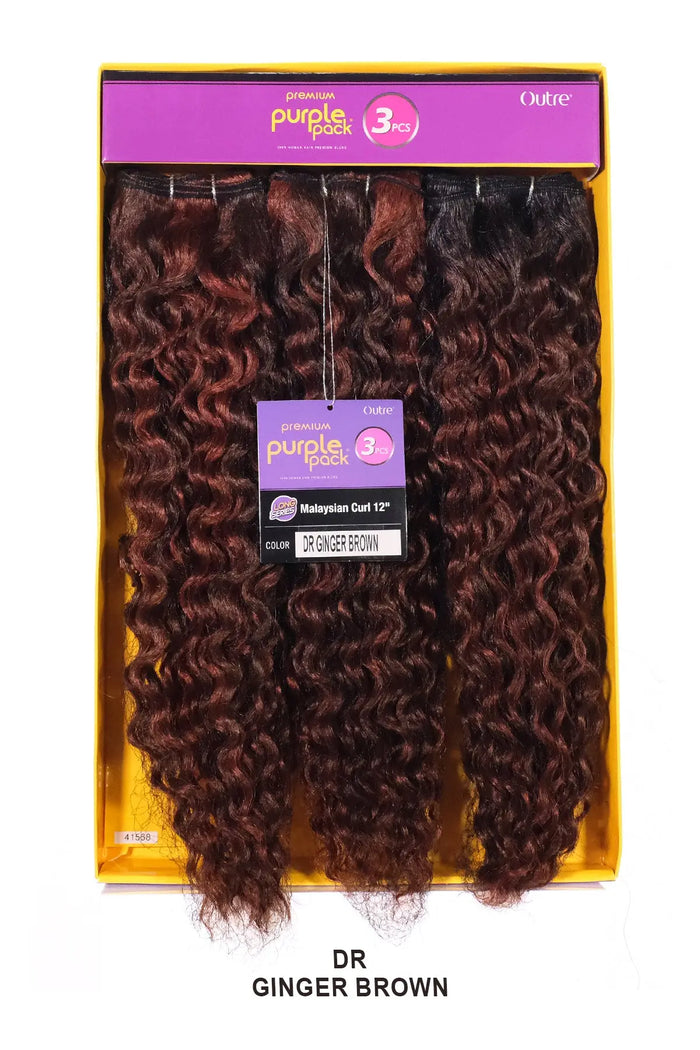 OUTRE PURPLE PACK 3PCS - MALAYSIAN CURL 12" OUTRE