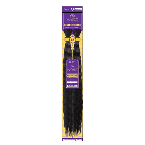 OUTRE Purple Pack BRAZILIAN BUNDLE Pre-Stretched Natural French Bulk 18"