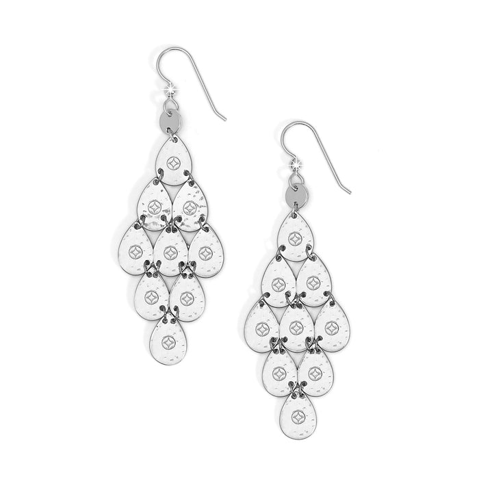 Palm Canyon Teardrop French Wire Earrings/silver