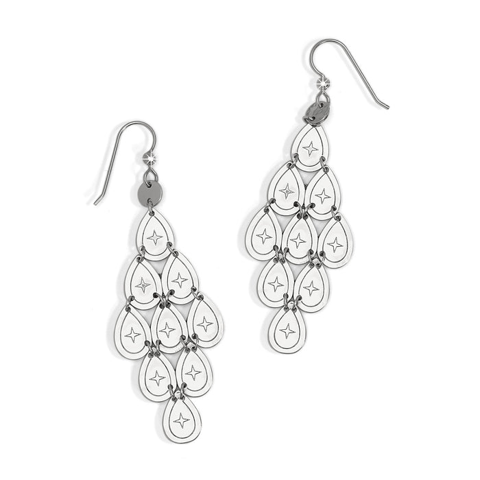 Palm Canyon Teardrop French Wire Earrings/silver