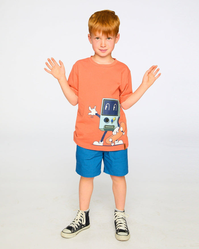 Parachute Shorts With Patch Pockets Dark Blue-2