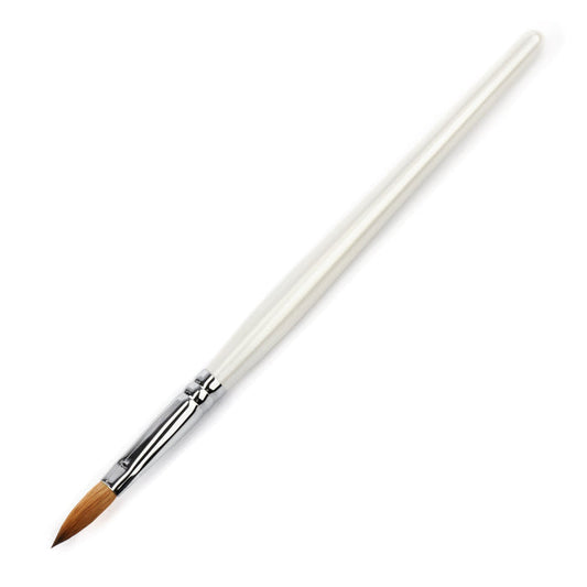 Pearl Wood #8 Oval Acrylic Brush | Ugly Duckling