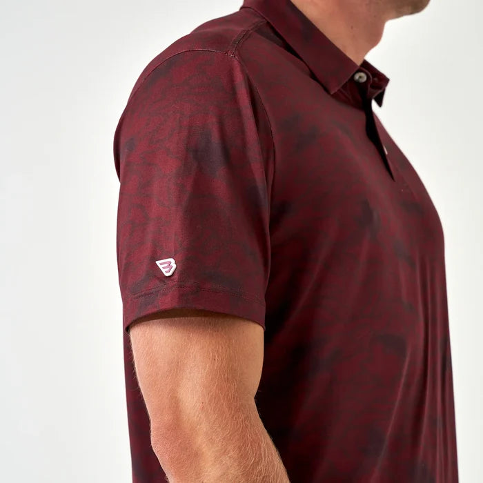 Performance Polo by Burlebo- Maroon Texas