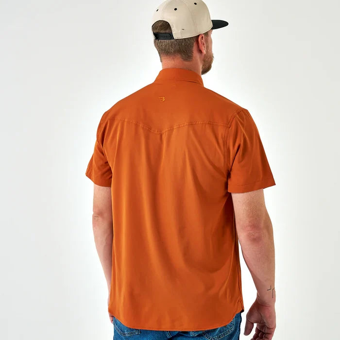 Performance Western Shirt By Burlebo- Orange