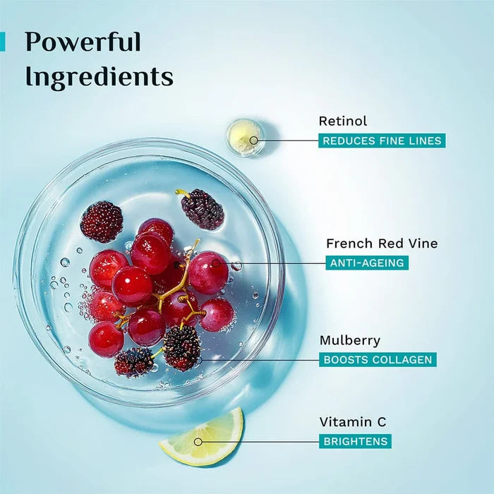PILGRIM FRENCH RED VINE & RETINOL YOUTHFUL GLOW NIGHT GEL CRÈME-50G