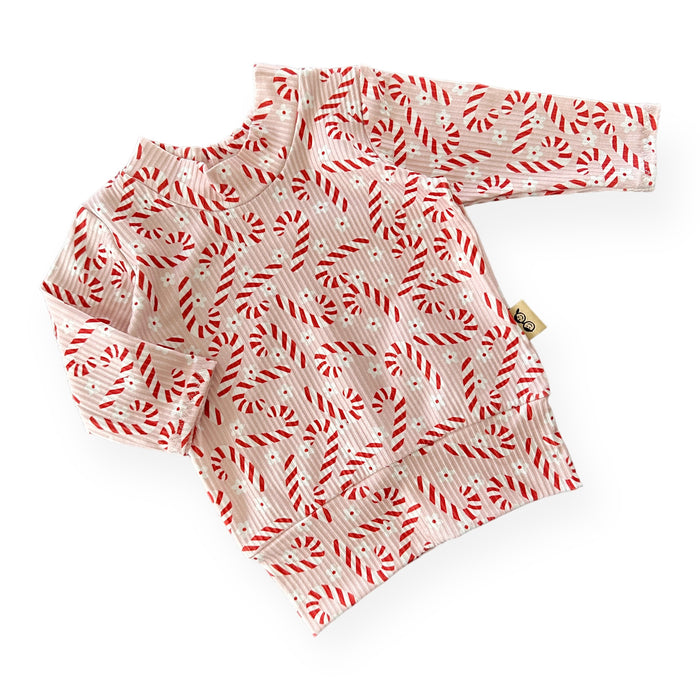 Pink Candy Canes Lounge Top