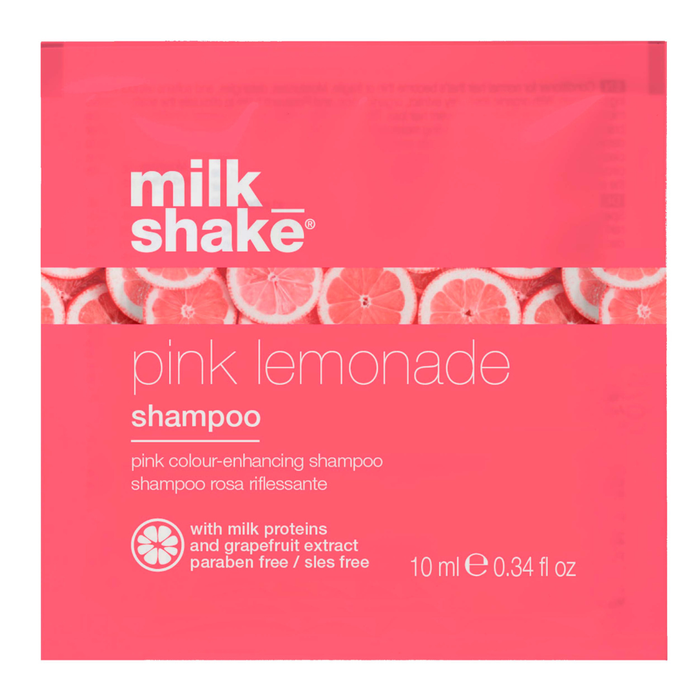 milk_shake Pink Lemonade shampoo packaging on a white background