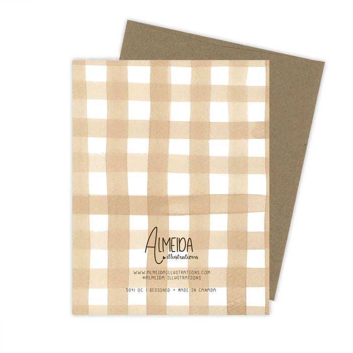 Plaid Baby Shower Card | Goose Card - Magnolia Lane co. Home + Garden + Gift