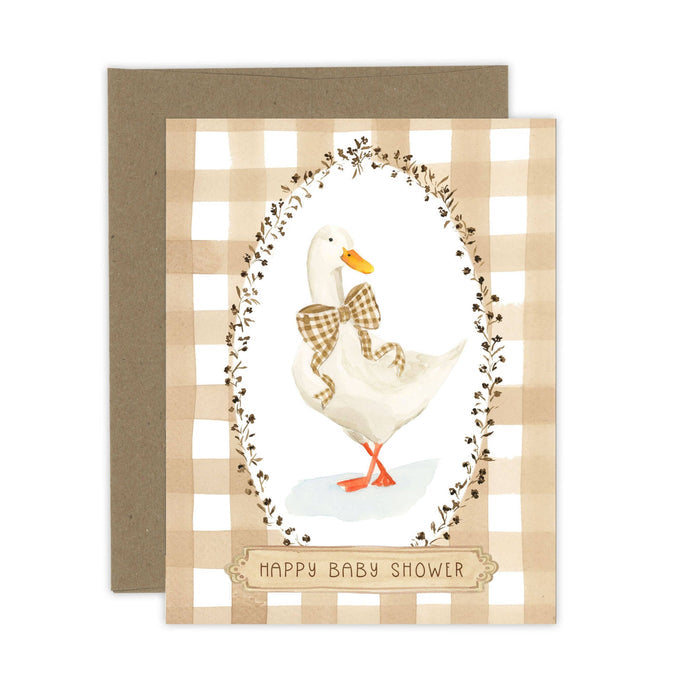 Plaid Baby Shower Card | Goose Card - Magnolia Lane co. Home + Garden + Gift