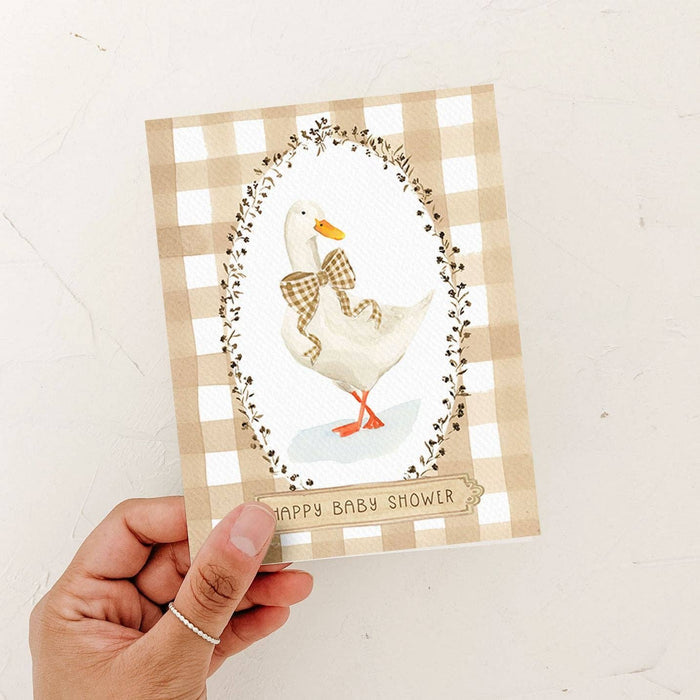 Plaid Baby Shower Card | Goose Card - Magnolia Lane co. Home + Garden + Gift