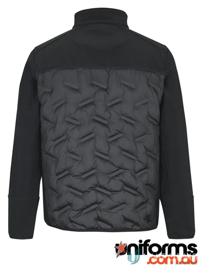 Black quilted JB’s Podium Hybrid Jacket with brushed fleece pocket bags