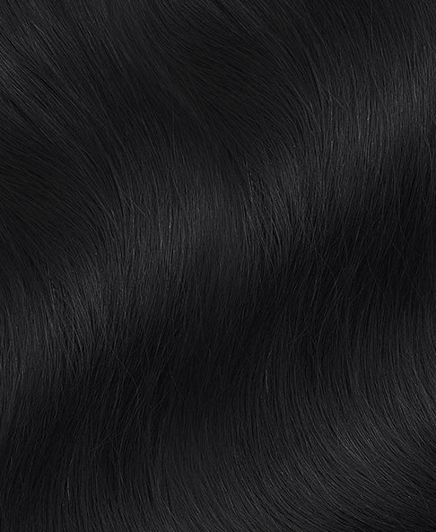 jet black hair
