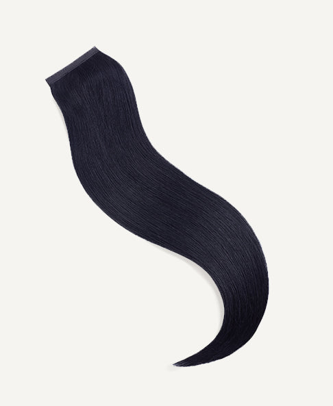 clip in ponytail jet black