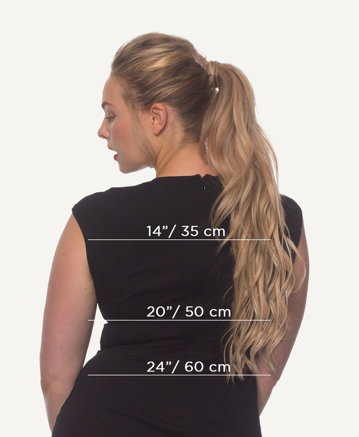 ponytail - medium blonde.
