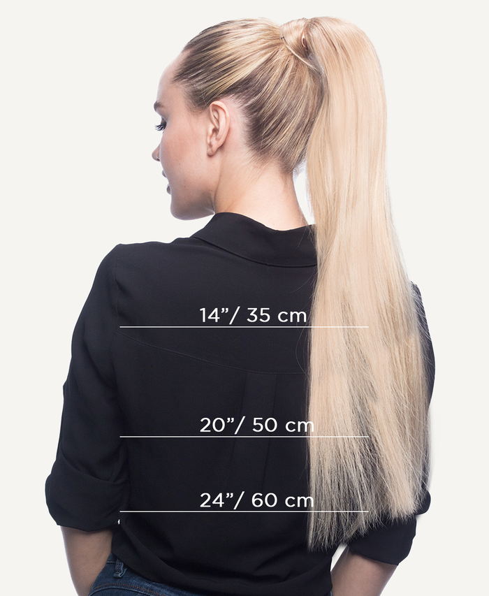 ponytail - platinum blonde.