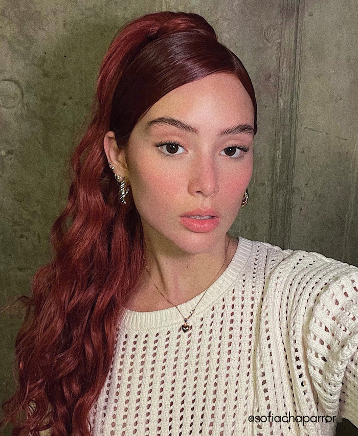 ponytail - ruby red.