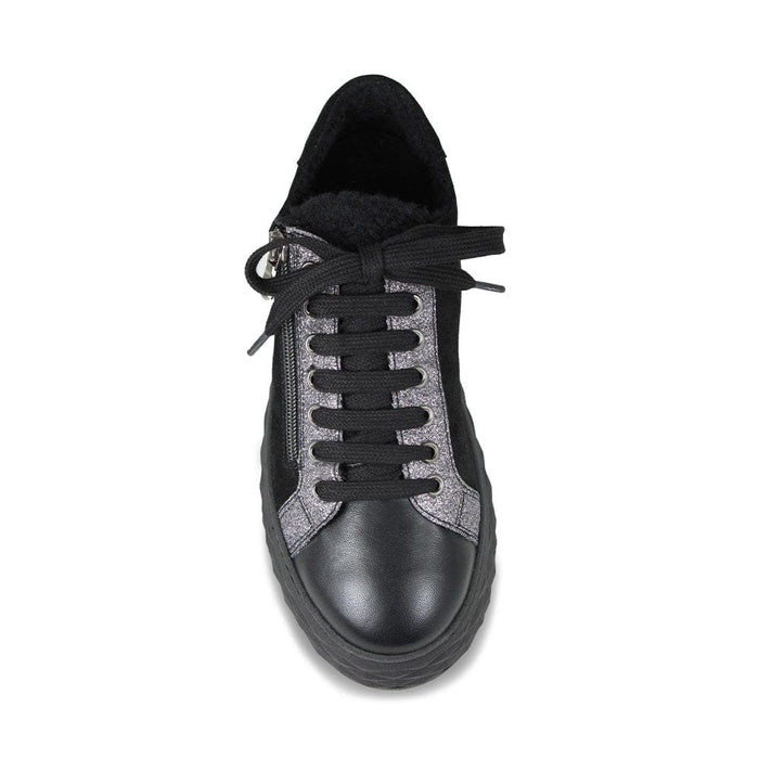 Porto Fur: Black Leather & Suede Shoes Sole Bliss
