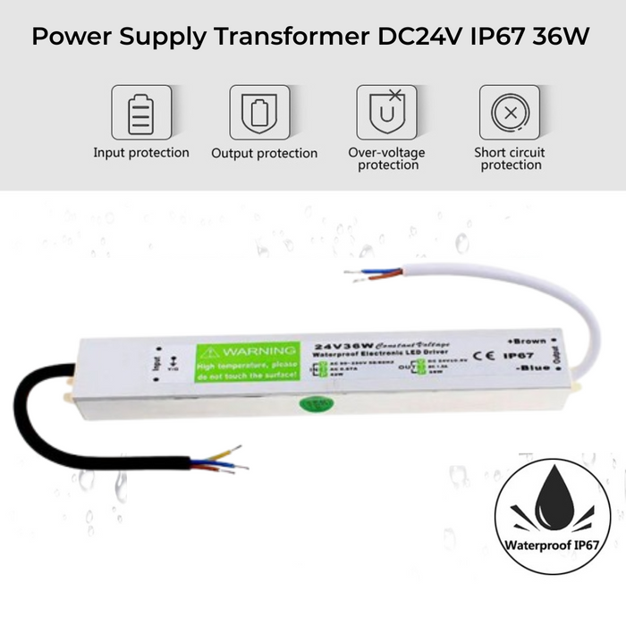 Power Supply Transformer DC24V IP67 36W ~3371