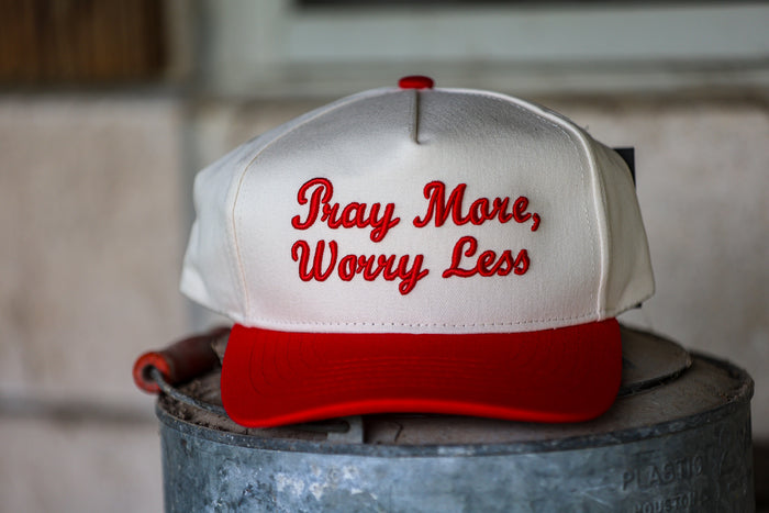 Pray More, Worry Less Trucker Hat