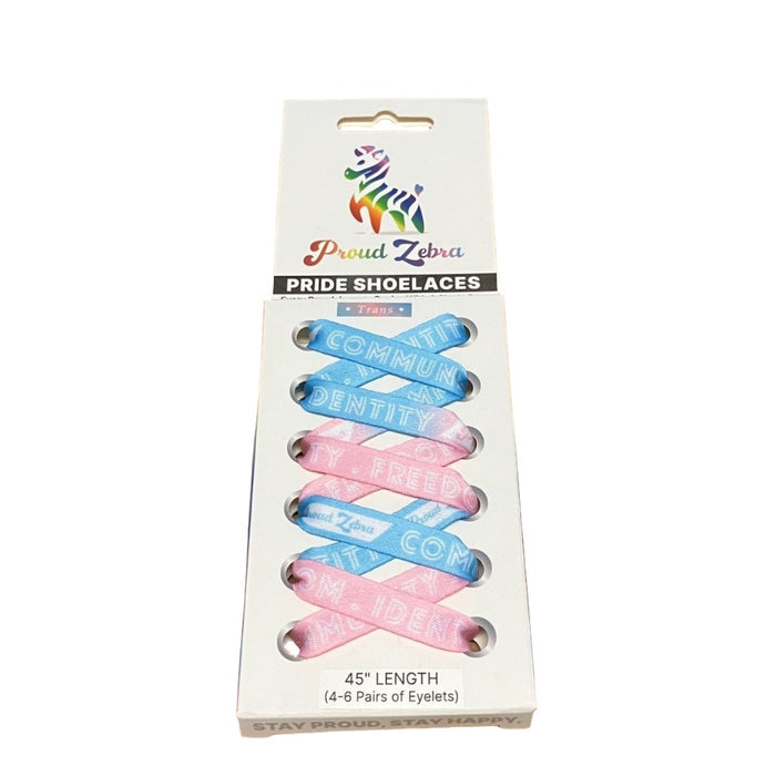 PROUD ZEBRA 115cm Price Shoelaces - Trans Pastel