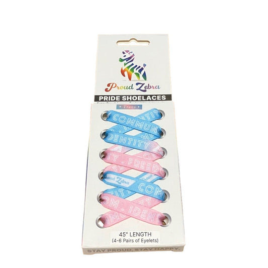 PROUD ZEBRA 115cm Price Shoelaces - Trans Pastel