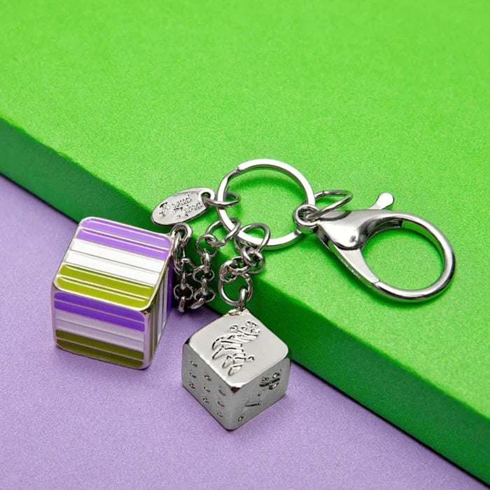 PROUD ZEBRA Bag Charm - Genderqueer Pride