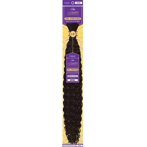 PURPLE PACK Brazilian Bundle - Pre-Stretched Dominican Curl Bulk 18"-24" by OUTRE