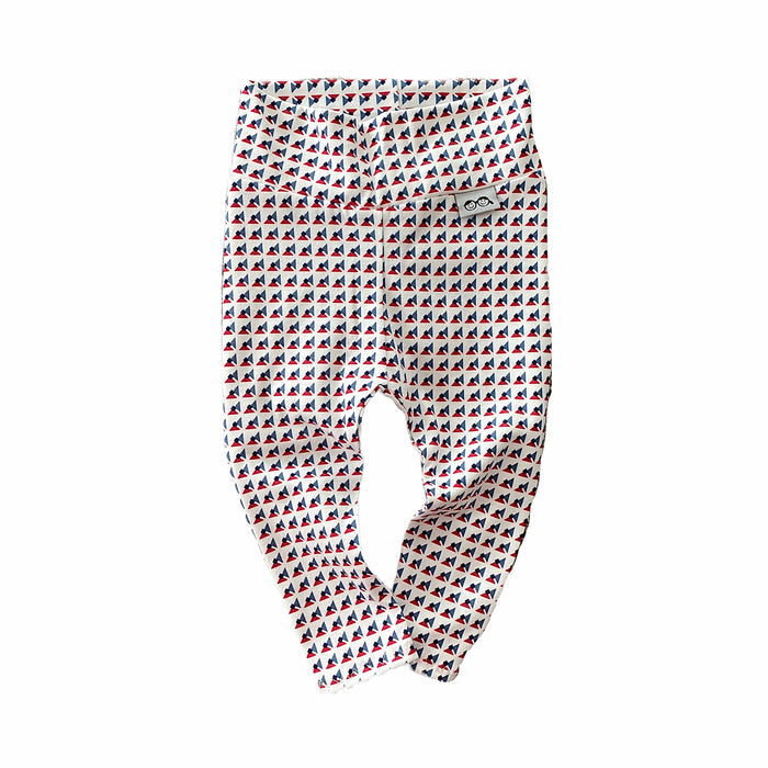 Red Blue Nautical Leggings