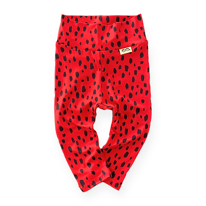 Red Brush Spots Lounge Set