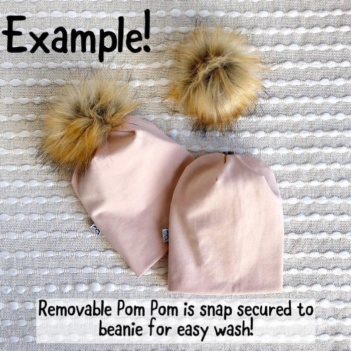 Red Buffalo Plaid Faux Fur Pom Pom Hat and/or Infinity Scarf