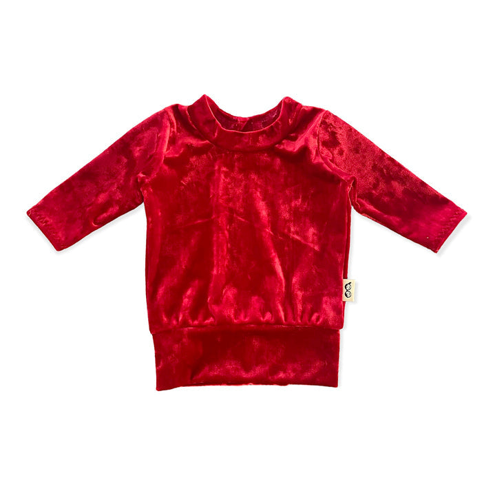 Red Velvet Lounge Top