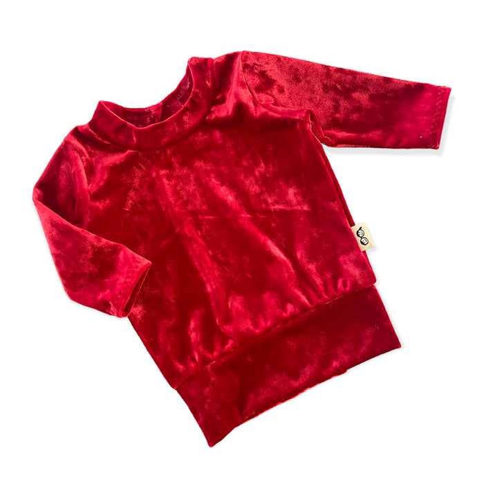 Red Velvet Lounge Top