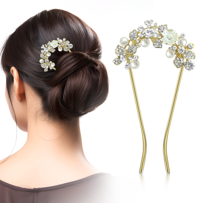Sanas bridesmaid hair U pin – elegant wedding hair accessory for women