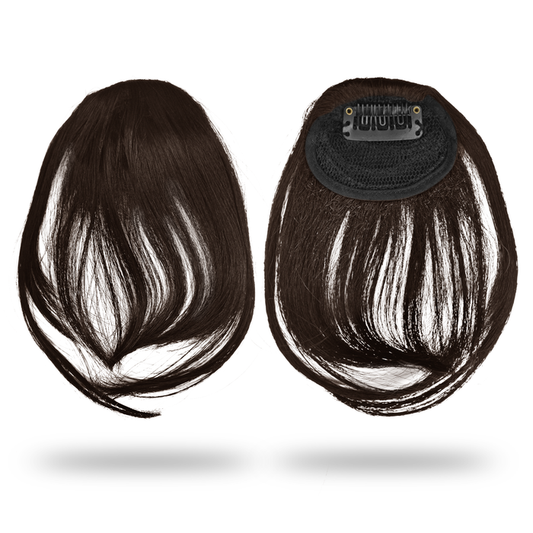 Sanas brown hair bangs extension