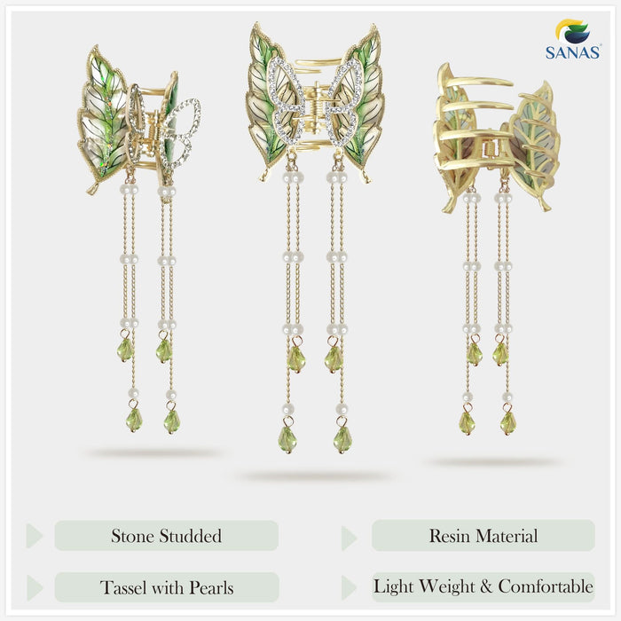butterfly hair accessories for wedding