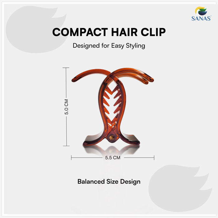 Fish style hair clips for buns and half-up hairstyles