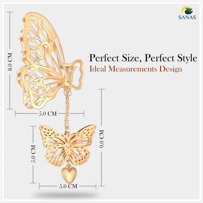 Premium Metal Butterfly Hair Accessories for Girls