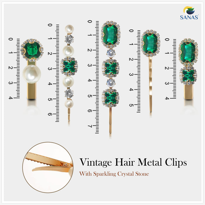 Decorative rhinestone hair pins for wedding hairstyles