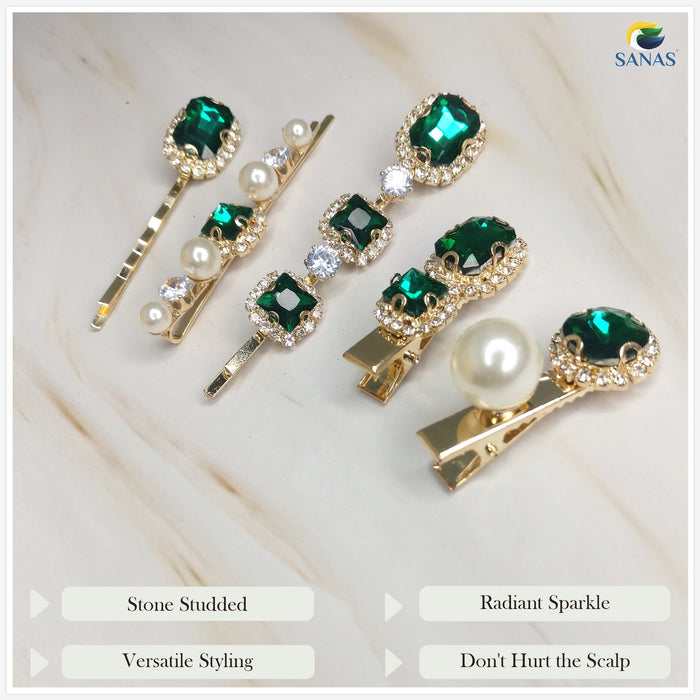 Elegant hair accessories clips for parties and weddings