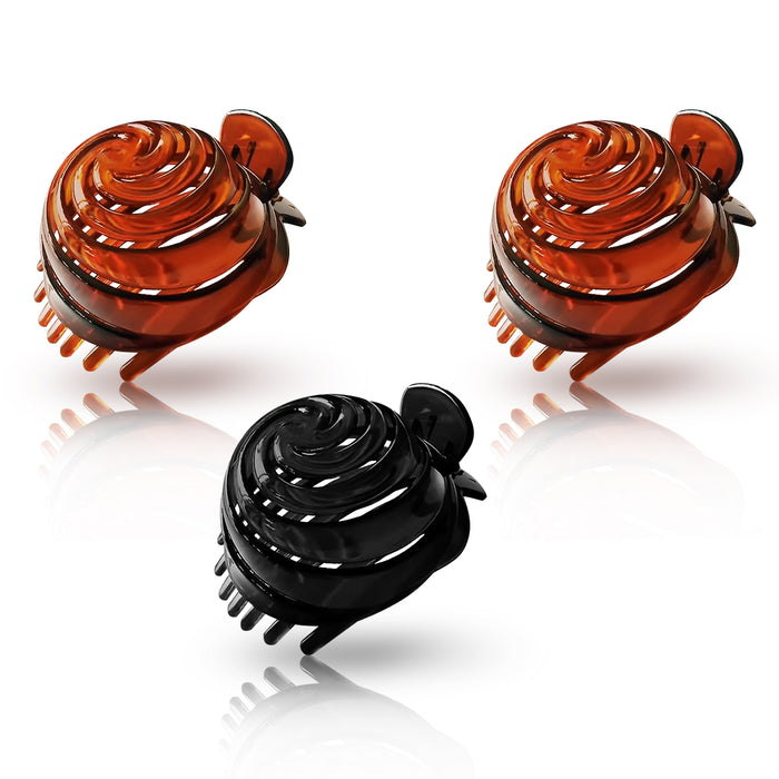 Rose flower hair clips for women
