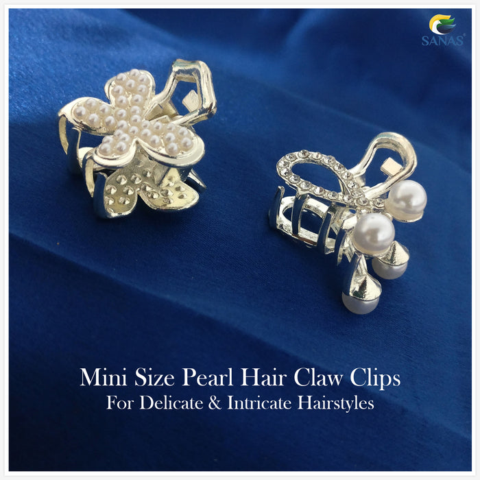 Decorative crystal hair clips for elegant party hairstyles