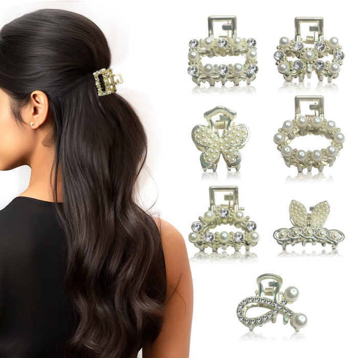 SANAS stone claw clips for half-up hairstyles and buns