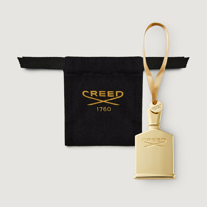 Birmanie Oud Scented Ornament with Black Creed 1760 Dust Bag - Packaging Detail | Creed Boutique
