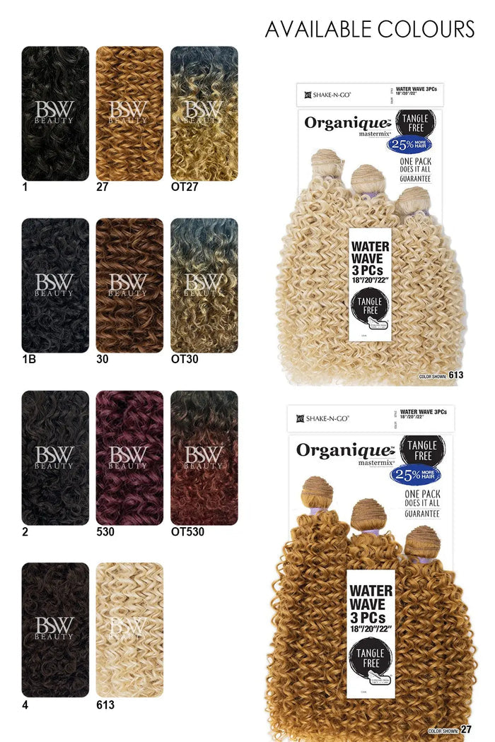 SHAKE N GO ORGANIQUE WATER WAVE 18"20"22" - BSW BEAUTY CANADA