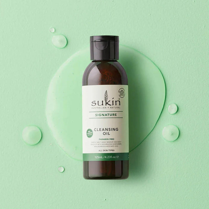 Signature Natural Cleansing Oil on green